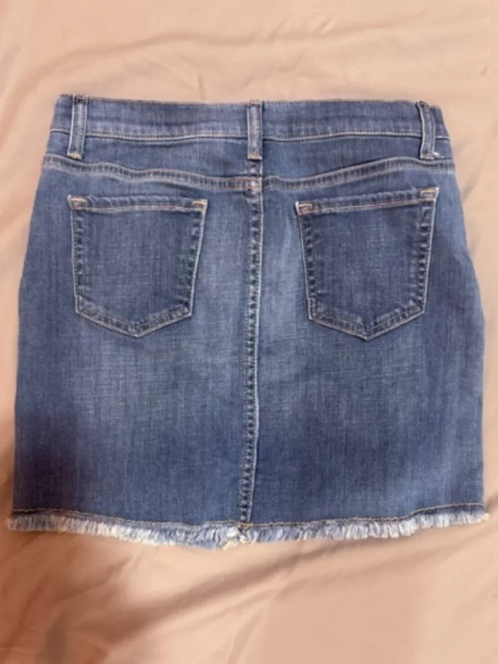 The Children’s Place Distressed Denim Mini Skirt Button Fly Size 14 SKU124